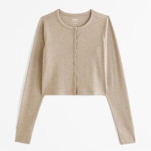 Abercrombie YPB Active Rib Button-Up Cardigan